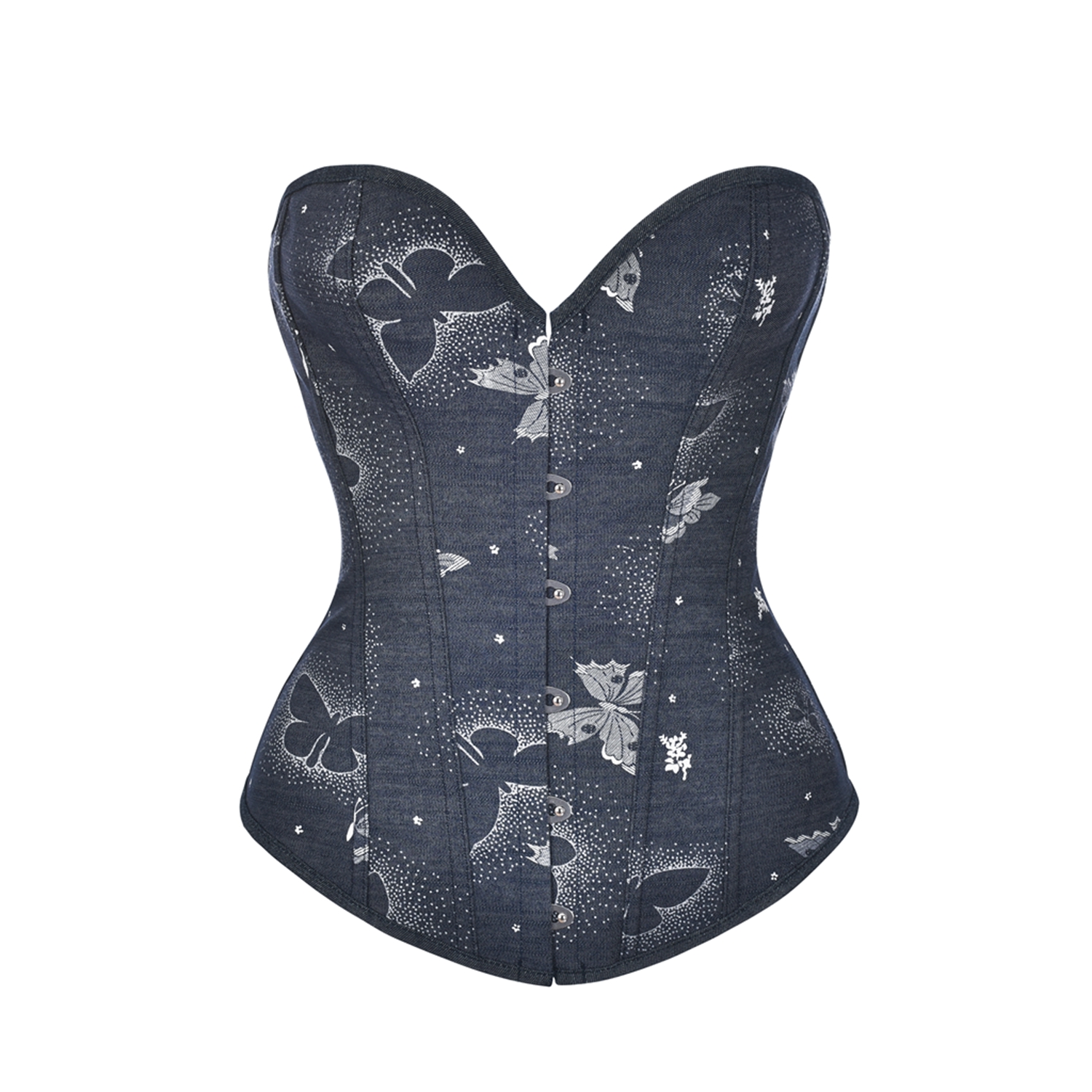 Women Vintage Renaissance Gothic Boned  Lace Up Bustier Overbust Corset